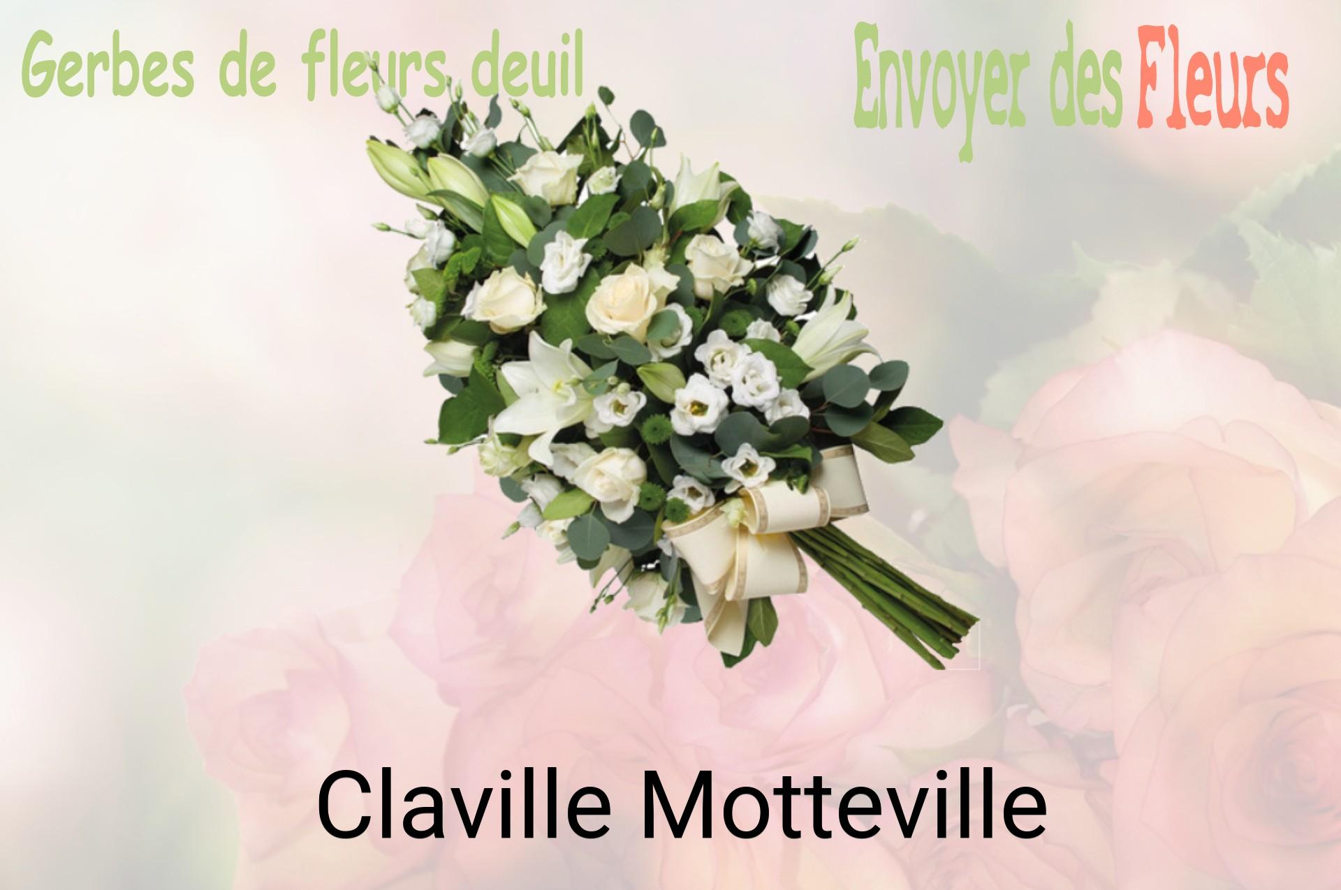 Gerbe de fleurs de deuil livrée à Claville-Motteville